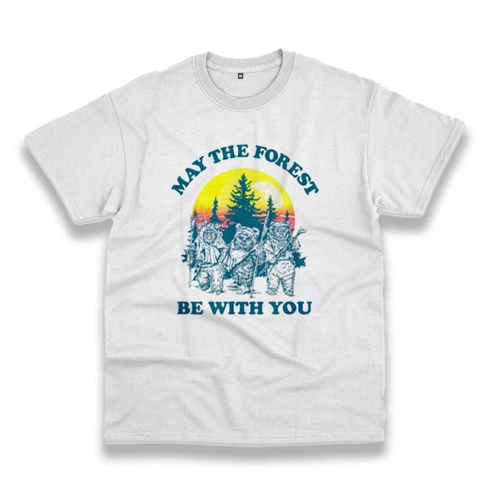 Ewok Sunset May The Forest Be With You Casual Earth Day T Shirt